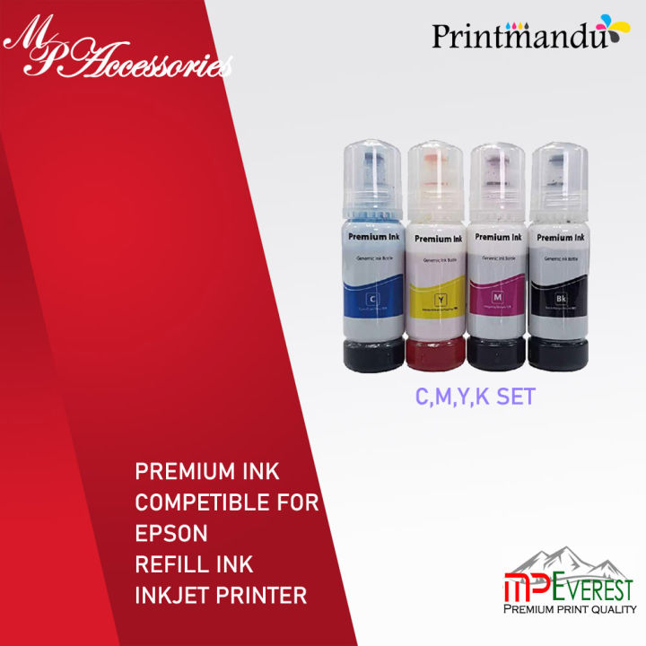 Mp Premium Refill ink Set for Epson-003 (C,Y,M,K)