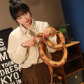 Simulation Python Plush Toy Giant Python Cobra Plush Animal Plush Doll Halloween Decoration Gift Orange Ring Python. 