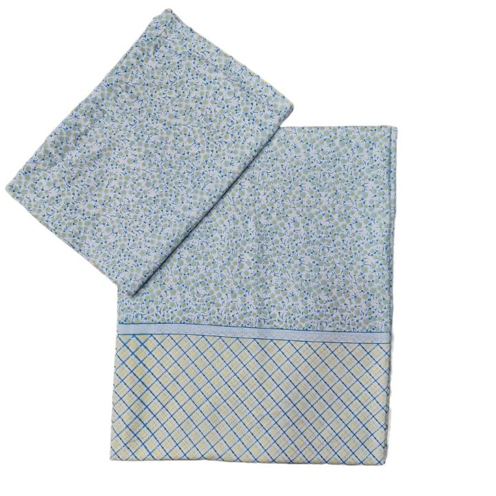 Single Size Cotton Bedsheet With 1 Pillow Cover (60*90inch)