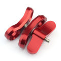 2 pcs Camera Accessory Diving Lights Ball Butterfly Clip Arm Clamp Mount Aluminum for Hero 3+/4/5 Gitup SJ6000 Camera - Black & Red. 