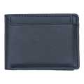 Black Color Genuine Leather Plain Design Bi-Fold Leather Purse For Men. 