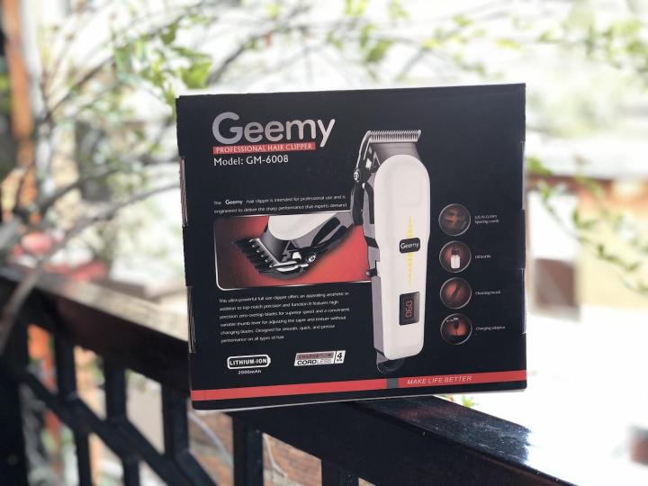 Gemei  Gm-6008 Professional Hair Clipper Trimmer - Rechargeable