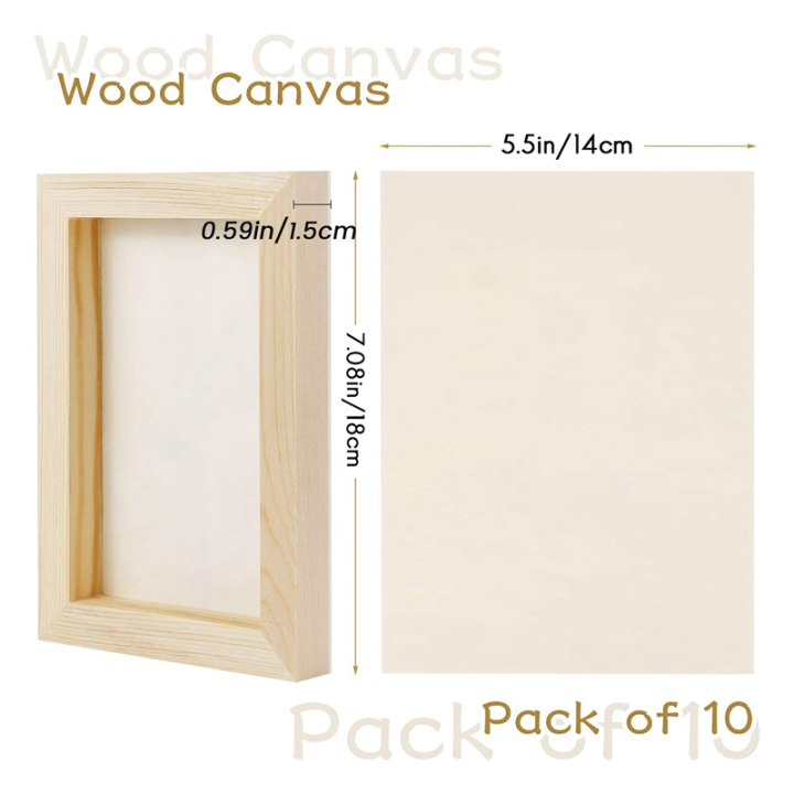 10%20Pcs%205.5x7Inch%20Wood%20Panel%20Boards,%20Unfinished%20Wood%20Canvas%20Wooden%20for%20Painting,%20Arts,%20Pouring%20Use%20with%20Oils,%20Acrylics%20Easy%20to%20Use%20-%20Image%202