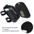 1 Pair Portable Hard Shell Motorcycle Triangle Bag Double Sealing Zipper EVA Motorcycle Side Bag Motorcycle Hanging Bag Bike Luggage. 
