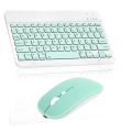 Wireless Keyboard Mouse Combo, 10 Inch Ultra Slim Ergonomic Wireless Computer Bluetooth Keyboards And Mouse Set For Tablet, Mobile Phone. 