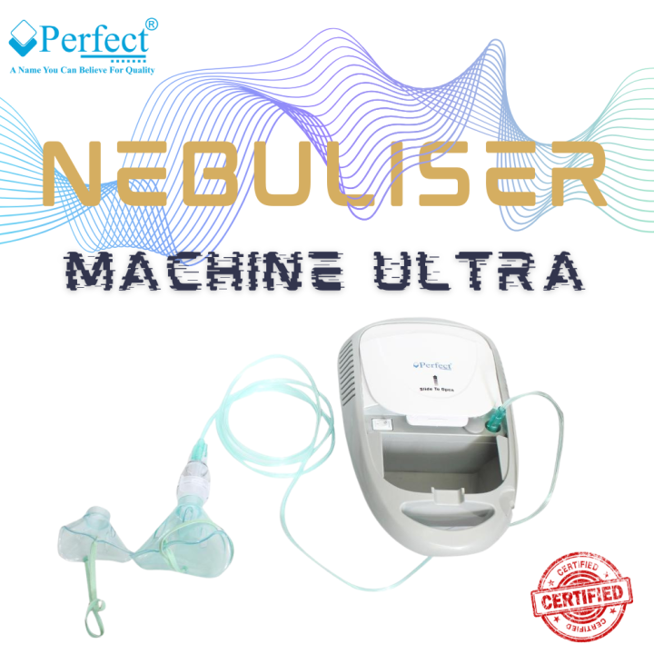Perfect Nebulizer Machine Ultra For All Age Group Easy To Handle One Button Operation Low Noise Easy Medication Delivery
