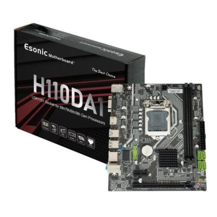 ESONIC H110 Motherboard witn M.2 NVMe Slot, Supports 6th, 7th, 8th & 9th Gen Processor