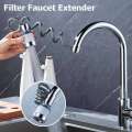 Universal Filtered Kitchen Extender with Flexible Hose Big Boost Bathroom Tap Bubbler Nozzle Sprayer Faucet Extension. 