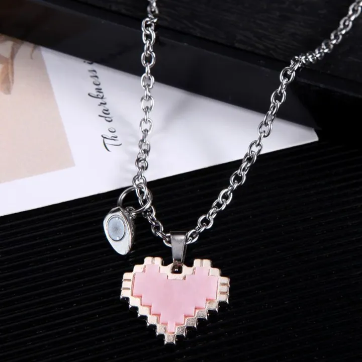 Mosaic%20Alloy%20necklace%20Trendy%20Alloy%20Couple%20necklace%20Love%20heart%20pendant%20for%20Romantic%20Anniversary%20gift%20Casual%20wear%20Fashion%20accessory%20Couple%20jewelry%20-%20Image%203