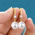 Water Drop Earrings Imitation Pearl Earrings Dangle Earrings Women's Jewelry. 