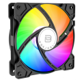 Sojhoop 12cm Chassis Cooling Fan 4P Interface Chassis Fan Computer Chassis Cooling Colorful Lights Mute Multi-Function Fan,1 Set. 