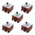 ARELENE 5X Angle Grinder AC 250V 6A 125V/12A DPST Pushbutton Switch for 6-100. 