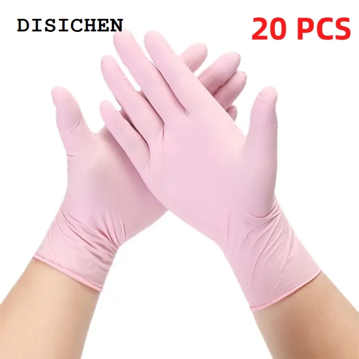 DISICHEN%20Fashion%2020/50/100PCS%20Pink%20Nitrile%20Gloves%20Disposable%20Latex%20Gloves%20Powder%20Free%20for%20Household%20Cleaning%20Beauty%20Salon%20Working%20Kitchen%20Gloves%20-%20Image%207