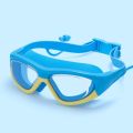 Kids Professional  With Earplugs Anti-Fog Swimming Goggles With Silicone Waterproof Swimming Eyewear. 