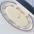 Elegant Purple & White Bead Necklace for Women by Treasure Box Nepal. 