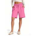 Women's Loose Shorts Pink XXL. 