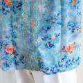 New Korean Thin Style Temperament Women's Blouse Plus Size Printed Design Lantern Sleeve Casual Shirts. 