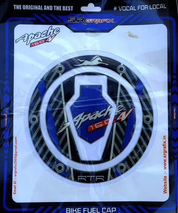 TVS%20Apache%20160%20Bike%20Tank%20Pad%20/%20Tank%20Cap%20Sticker/Fuel%20Cap%20Pad%20Protector%20Sticker,%20Self-Adhesive%20-%20Image%202