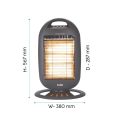 Glen Electric Halogen Heater for Room HA7017HLBL. 
