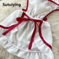 Sutuiying 2025 New Cosplay Nurse Uniform Lingerie Babydoll Dress Roleplay Nurse Outfits Flirting Underwear Women Clothes Costume Dress. 