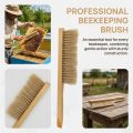 Wooden Handle Soft Bristle Bee Brush Durable Pig Bristles Beekeeping Brush Gentle Beehive Brush Beehive Cleaning. 