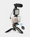 Norma And RGB Video Making Kit / Vlogger Kits Microphone LED Fill Light Mini Tripod For Phone Vlog Video Recording Condenser With BT Remote. 