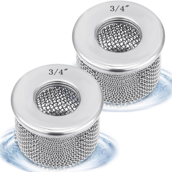 2 PCS Air Inlet Filter Suction Cup Hose Dual Screen with 1.91 cm NPT Thread for Airless Paint Sprayer Accessories Kit Pump Inlet Filter