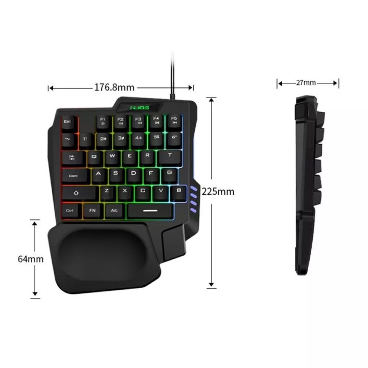 NUOS%20M3%20One-handed%20Mechanical%20Gaming%20Keyboard%20RGB%20Backlit%20Portable%20Mini%20Game%20Keypad%20-%20Image%208