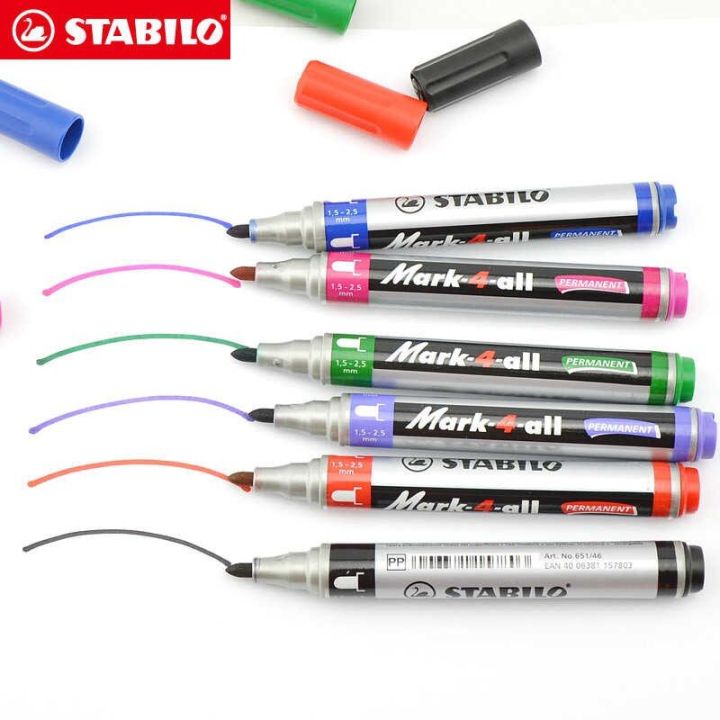 STABILO Mark-4-all Permanent Marker - Bullet Tip