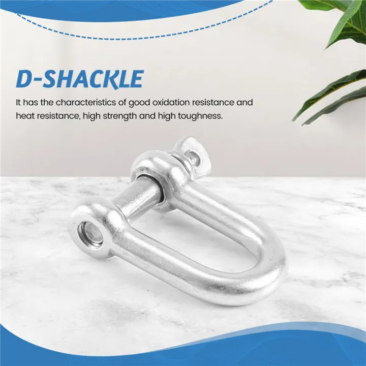 M6x38mm%20Straight%20D-Shackle,%20Short,%20Stainless%20Steel%20AISI%20316%20-%20Image%207