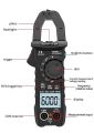 ZT-QS9 AC/ DC Clamp Meter RMS 6000 Counts Multimeter Tester Measuring Starting Current The Clamp Multimeter AC DC Current Voltage Diode Tester Digital multimeter Tester Voltmeter diode Meter. 