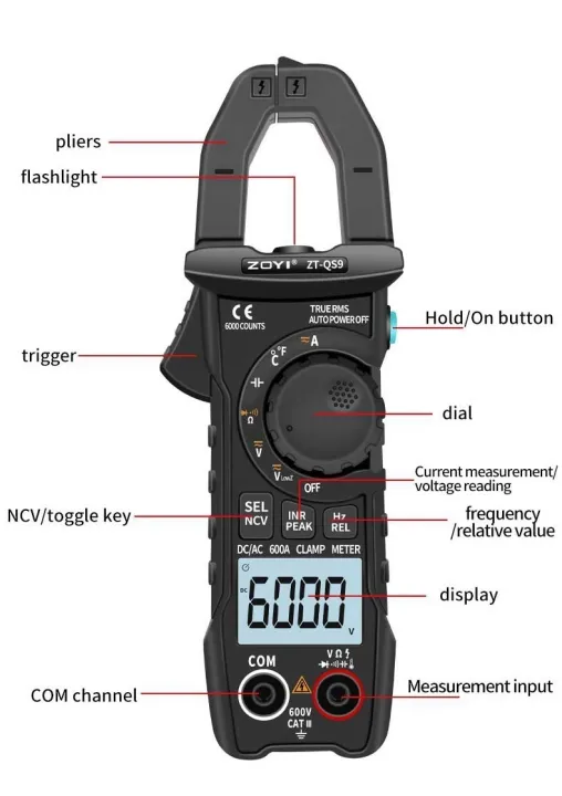 ZT-QS9%20AC/%20DC%20Clamp%20Meter%20RMS%206000%20Counts%20Multimeter%20Tester%20Measuring%20Starting%20Current%20The%20Clamp%20Multimeter%20AC%20DC%20Current%20Voltage%20Diode%20Tester%20Digital%20multimeter%20Tester%20Voltmeter%20diode%20Meter%20-%20Image%206