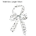 Fashionable Lace Mesh Polka Dot Scarf For Women Summer Lightweight Sweet Versatile Neck Accessory With Ribbon Nicle. 