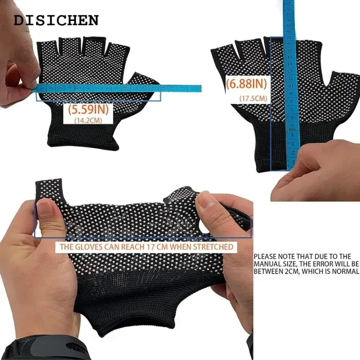 DISICHEN%20Original%201%20Pairs%20Bicycle%20Fingerless%20Gloves%20Lightweight%20Sunscreen%20Anti-Slip%20Riding%20Outdoor%20Workout%20Gloves%20Fitness%20Cycling%20Motorcycle%20-%20Image%205