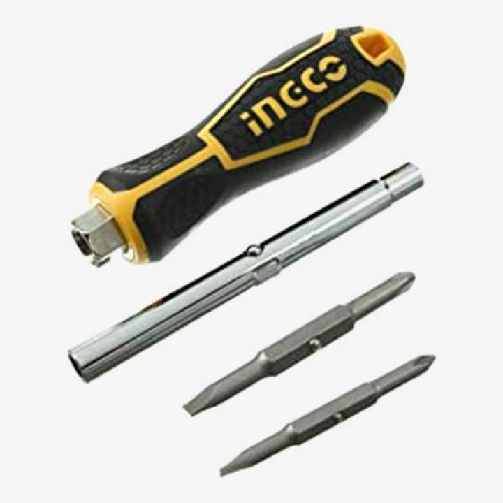Ingco 6 IN 1 Screwdriver Set - Yellow