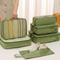6PCS/Set Portable Large Capacity Travel Storage Bag Dustproof Waterproof Sorting Bag Space Saving Clothes Luggage Organizer Underwear. 