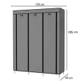 Foldable Wardrobe Closet Storage Organizer Clothes Rack Cabinet Storage Rack. 