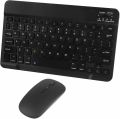 Bluetooth Keyboard and Mouse Combo,Ultra Slim Rechargeable Portable Wireless Keyboard Mouse Set Compact for Android Windows Tablet Cell Phone iPhone iPad Computer Desktop PC Laptop( black). 