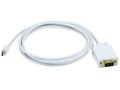 6ft 32AWG Mini Display Port to VGA Cable - White. 