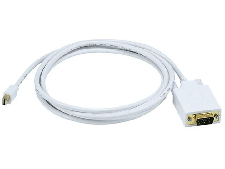 6ft%2032AWG%20Mini%20Display%20Port%20to%20VGA%20Cable%20-%20White%20-%20Image%203