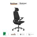 Steelcase Gesture Fabric Chair with Headrest | Ergonomic Office Chair | Executive Fabric Chair | Boss Chair. 