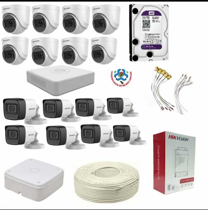 Hikvision 16 Channel Normal  CCTV Package with 2TBHard DisK