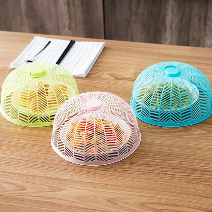 1pcs%20Breathable%20Food%20Mesh%20Cover%20Mosquito%20And%20Fly%20Resistant%20Bowl%20Cover%20Gadgets%20For%20Home%20Fruit%20Plastic%20Round%20Vegetable%20Cover%20-%20Image%203