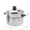 Durable Portable Kitchen Timer 60 Minutes multi-purpose Cooking Countdown Reminder Special Household Mechanical Timer for Cooking Baking. 