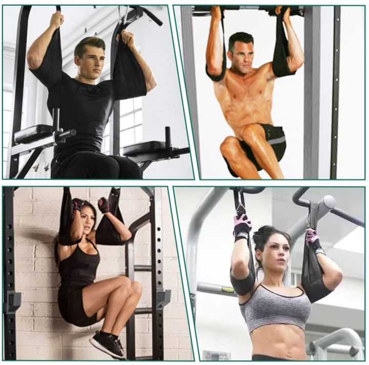 Ab Straps for Pull Up Bar Heavy Duty Pull Up Straps & Hanging Ab Straps for Core Workouts - Ideal Hanging Straps & Ab Hanger for Leg Raises, Knee Ups & Ab Workouts