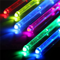 OUMERY 2X LED Light Emitting Drumsticks 15 Colour Gradient USB Rechargeable+Switch Electronic Drumsticks for Stage Performance. 