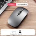 Ultrathin Wireless Mouse USB Rechargeable Silent Mini Optical With Charging Cable. 