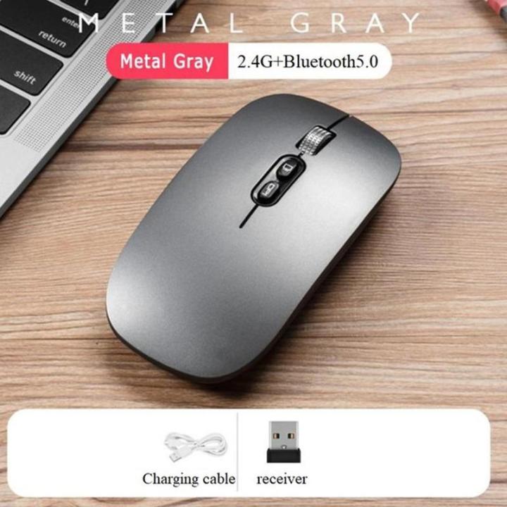 Ultrathin%20Wireless%20Mouse%20USB%20Rechargeable%20Silent%20Mini%20Optical%20With%20Charging%20Cable%20-%20Image%202