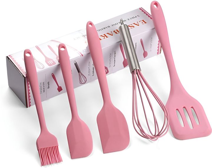 Silicone Kitchen Utensil Set- 5 Pcs