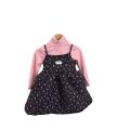 Autumn and winter new children's clothing, Korean version of girls' floral padded dress, children's thickened princess dress, slip cotton skirt. 